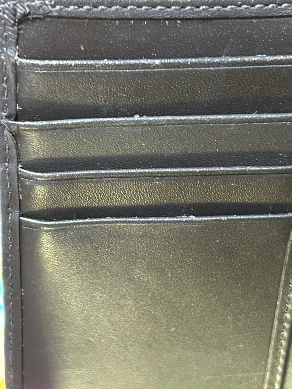 Coach Signature Jacquard Trifold Wallet with Leather Trim Approx. 5.5 x 4” - Picture 14 of 16